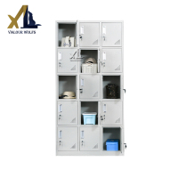 骁狼(XIAOLANG)营具内务柜更衣柜宿舍钢制储物柜 十五门更衣柜