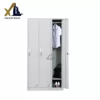 骁狼(XIAOLANG)营具内务柜更衣柜宿舍钢制储物柜 三门更衣柜