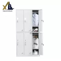 骁狼(XIAOLANG)营具内务柜更衣柜宿舍钢制储物柜 六门更衣柜