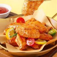 [小牛凯西]奥尔良鸡翅中 300g*4 新鲜冷冻鸡翅根空气炸锅专用半成品