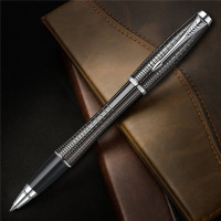 派克(PARKER) 都市系列 乌木黑格子纹宝珠笔