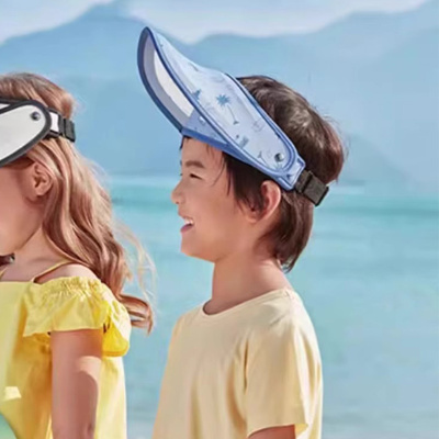 蕉下儿童防晒帽亲子帽男童女童防晒防紫外线空顶遮阳帽出游焦下天际帽