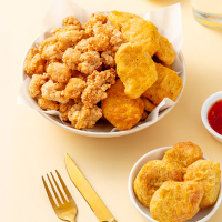 [小牛凯西]盐酥鸡米花鸡块 鸡米花250g*4,黑椒鸡块250g*4 冷冻家庭装鸡柳空气炸锅半成品食材1