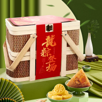 五芳斋龍粽登场粽子竹篮装1450g
