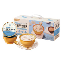 十二夏天 牛奶燕麦燕窝粥252g*6碗 早餐粥速食粥 成人儿童孕妇即食燕窝 礼盒装