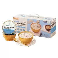 十二夏天 牛奶燕麦燕窝粥252g*6碗 早餐粥速食粥 成人儿童孕妇即食燕窝 礼盒装