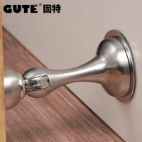 固特墙吸地吸房门双用免打孔打孔双用门碰304不锈钢门吸1只默发免打孔