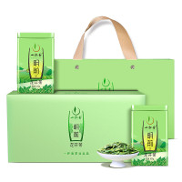 一杯香绿茶明前头采龙井茶 茶叶绿茶一盒2罐共250g礼盒装新茶春茶散装茗茶