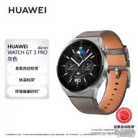 华为(HUAWEI) WATCH GT 3 Pro 智能手表 灰色真皮表带 (单位:块)