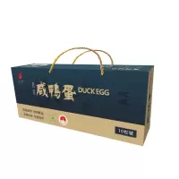 久邮咸鸭蛋吸塑流油正宗高邮熟开袋即食10枚礼盒装 65g/枚(单位:盒)