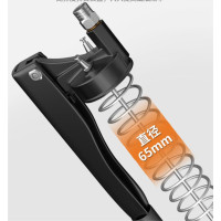 军根 黄油枪手动高压打黄油神器挖掘机专用毛毛虫油枪牛油枪双压杆 双齿条毛毛虫透明管+1只黄油弹