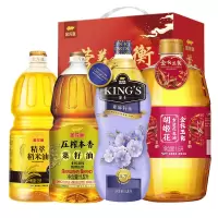 金龙鱼金玉满堂食用油礼盒G款6.6L(金衣玉食1.8L+亚麻籽油1.8L+稻米油1.5L+菜籽油1.5L)
