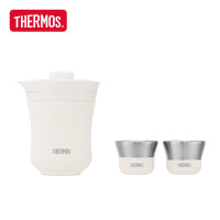 膳魔師(THERMOS)茶杯套装TCMU-200 260ml+35ml*2 白色