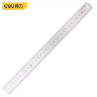 直尺 得力/deli DL8030 银色 不锈钢