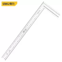 直尺 得力/deli DL4038 银色 不锈钢