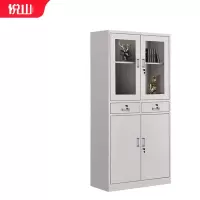 悦山办公文件柜资料柜档案柜特厚铁皮柜子中二斗柜YSOA1FO09-08HB