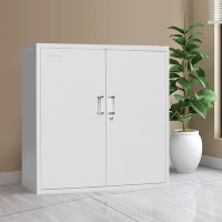 悦山办公文件柜资料柜档案柜特厚铁皮柜子分双节下节柜YSOA1FO14-08HB