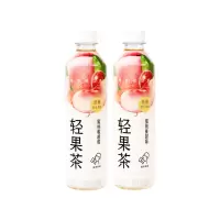 喜茶蜜桃蔓越莓绿茶果味茶饮料450ml*15瓶 低糖低卡零脂饮品 真茶萃取果汁茶饮料 整箱装