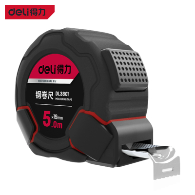 卷尺 得力/deli DL3801 黑色