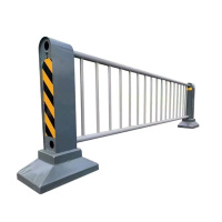 胜捷(SZ) 定制市政护栏围栏道路护栏小区公路隔离栏 高1米*长3米-深灰色(定制联系客户经理)