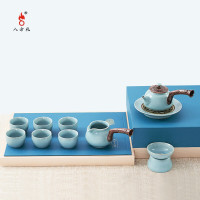 八方礼 江山如画(侧把)官窑梅子青11入