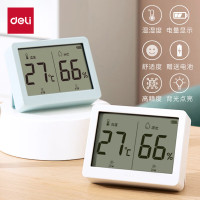得力(deli)室内温湿度表 LCD\电子温湿度计 办公用品 蓝色LE501-TQ
