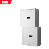 悦山钢制文件柜带斗分双节保密柜全白指纹密码锁900*420*1850mmYSOA3fo07ZWHTB