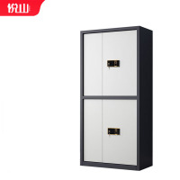 悦山钢制文件柜无斗通双节保密柜灰白套色指纹密码锁900*420*1850mmYSOA3fo01ZWHTB