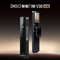 360智能门锁V30 指纹密码电子门锁家用智能电子锁入户门自动门锁双摄像头大屏防盗锁可视猫眼远程解锁 V30[可视猫眼