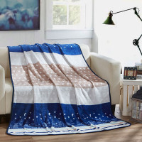 罗莱家纺多功能毯TG梦幻星空盛世花开暖汐牛奶绒盖毯 KIDS 绒盖毯 梦幻星空靠垫毯 140*180