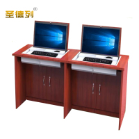 圣德列翻转电脑桌多媒体教室培训桌B-2 1600*600*750mm