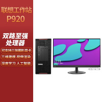 联想(LENOVO)P920工作站 至强银牌4210*2/128GB/256GB+4T/显示器