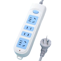 公牛4插1.8米插座面板多孔家用红牛插排查插盘多插位拖接线板插板带线