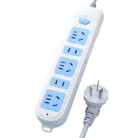 公牛5插6米插座面板多孔家用红牛插排查插盘多插位拖接线板插板带线