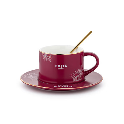 COSTA咖啡杯套装(带勺)CO-KFB001(大批量分销产品) 图片色