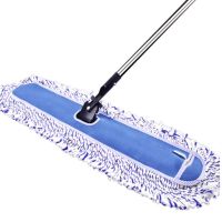 尘推 平板不锈钢杆90CM大地拖布