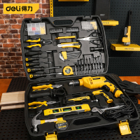 得力工具箱 DL5966 综合维修冲击电钻140件套