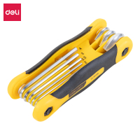 得力扳手 DL3598 内六角扳手套装 铬钒合金钢 8个