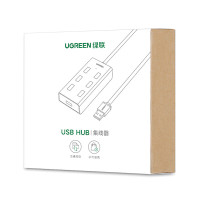 绿联 USB分线器 高速拓展7口2.0HUB集线器 30372