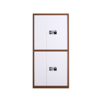 悦山钢制文件柜通双节国宝指纹锁保密柜咖框白门智能指纹锁YSOA3fo02GBZWKTB