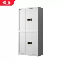 悦山钢制文件柜带斗通双节保密柜全白指纹密码锁900*420*1850mmYSOA3fo02ZWB