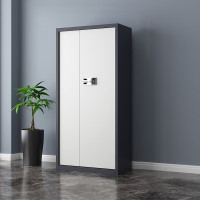 悦山钢制文件柜无斗通体保密柜灰白套色智能密码锁900*420*1850mmYSOA3fo03GBHTB