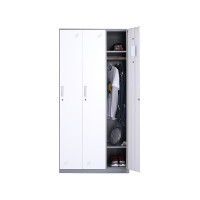 悦山更衣柜员工柜带锁三门更衣柜YSOA2FO3M-06HTB