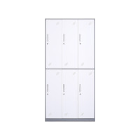 悦山更衣柜员工柜带锁六门更衣柜YSOA2FO6M-06HTB