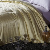 木辛梓 提花蚕丝被 黄色