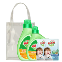 好爸爸亲肤倍净洗衣液四件套袋装(4118g) 低泡易漂 温和不刺激 无色素 亲肤0添加 敏感肌肤适用