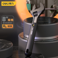 扳手 得力HT1508 活动扳手 碳钢 1个