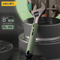 扳手 得力HT1508L 活动扳手 碳钢 1个