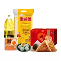 金龙鱼 粽子粮油咸鸭蛋 食品礼盒O款 1.5L+2.5kg+1360g 150元档