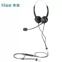 北恩(HION)FOR600D+B5 头戴式双耳话务耳机/呼叫中心客服电销耳麦/坐席耳机电脑耳麦-双插头